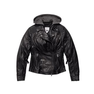 H-D Triple Vent System Mantle Leather Biker Jacket