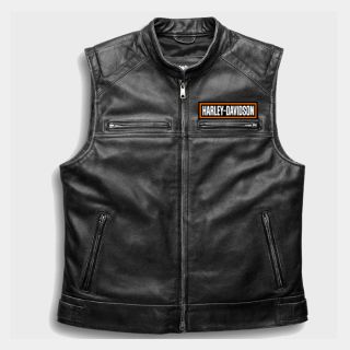 Harley Davidson Leather Men Vest