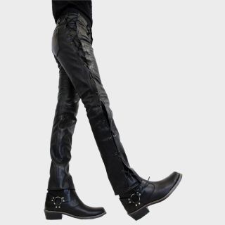 Cow Waxy Laced Leather Pants, Leather Trouser