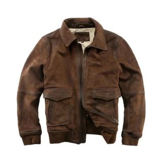 A2 MenGÇÖs Full-grain Leather Flight Jacket