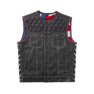 american flag motorcycle vest