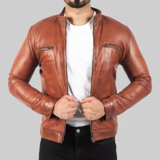 Andrew Men’s Brown Leather Jacket
