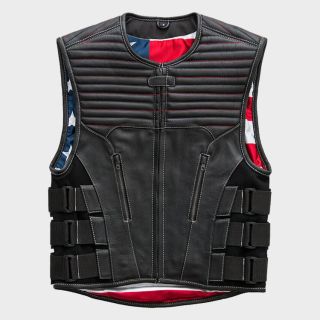 Men's Swat Style Anthem Leather Vest 