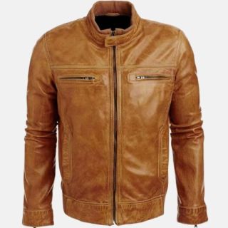 Arrow Colin Donnell Tan Brown Leather Jacket
