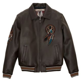 Avirex Buffalo Legends A2 Leather Jacket Chocolate