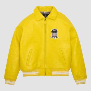 Avirex Icon Leather Jacket Gold