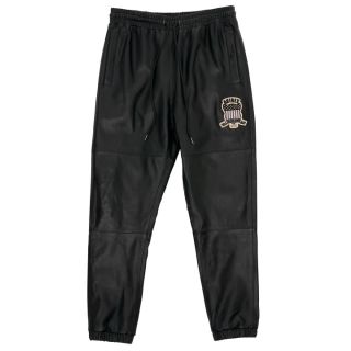 AVIREX LEATHER TRACK PANT