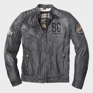 Black Cafe London Rocka Motorcycle Harley Davidson Leather Jacket