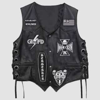 Black Label Society Leather Vest