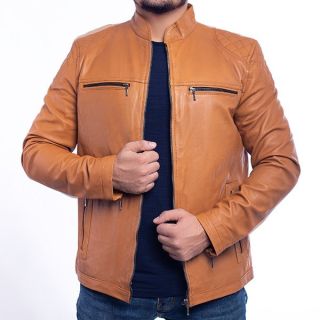 Bohannon Classic Tan Brown Biker Jacket