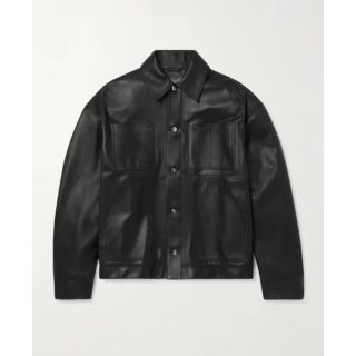 Bottega Veneta Panelled Black Leather Jacket