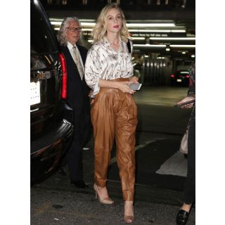 Carey Mulligan Leather Pants