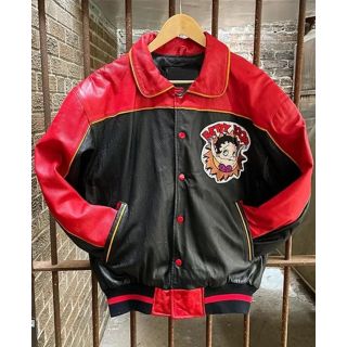 Cartoon Character Betty Boop Leather Jacket