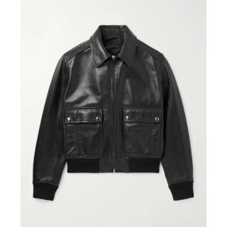Celine Homme Blouson Black Leather Jacket