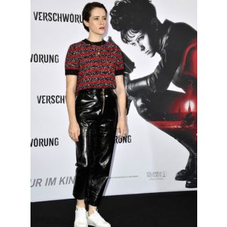Claire Foy Leather Pants