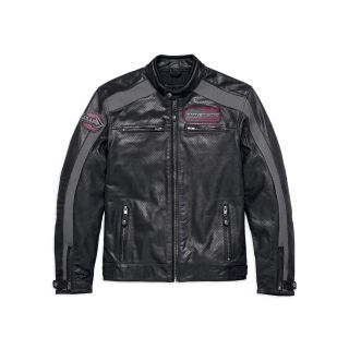 HARLEY DAVIDSON CLARNO PERFORATED LEATHER JACKET