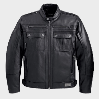 CROSSROADS HARLEY DAVIDSON LEATHER JACKET