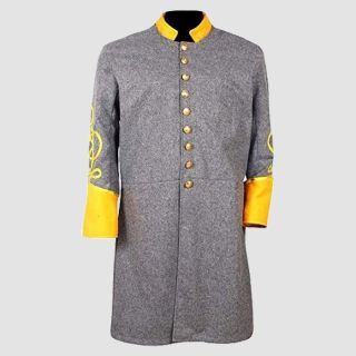 Cw Cavalry Majors Single Breasted Frock Coat Yellow Collar & Cuff