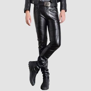 Black Leather Pants For Mens