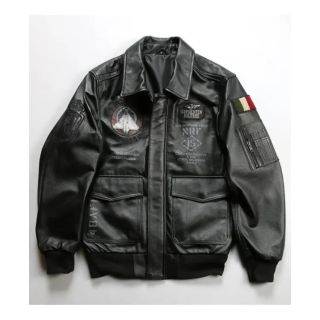Embroidery A-2 Aviator Bomber Jacket