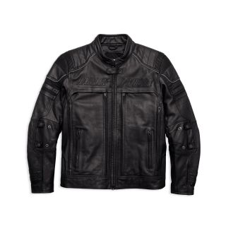HARLEY DAVIDSON ERVING POCKET SYSTEM LEATHER JACKET