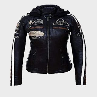 Women Leather Biker Jacket