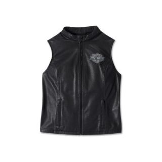 Factory Perforated Leather Vest