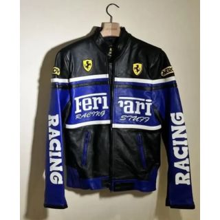 Ferrari F1 Vintage Racing Leather Jacket