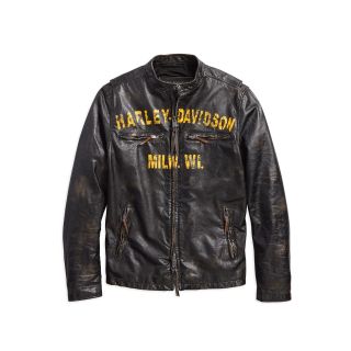HARLEY DAVIDSON FORGE SLIM FIT LEATHER JACKET