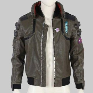 Gaming Real Leather Jacket For Men's with Embroidery Patches