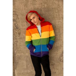 Gay pride flag hoodie