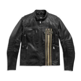 Harley-Davidson Mens H-D™ Triple Vent Passing Link II Leather Jacket