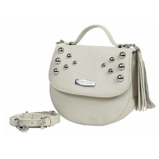 Harley-Davidson Womens Cream Heavy Metal Flapped Studded Crossbody HM9925L-CREAM
