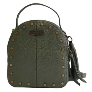 Harley-Davidson® Women's Midnight Rider Leather Convertible Backpack - Olive
