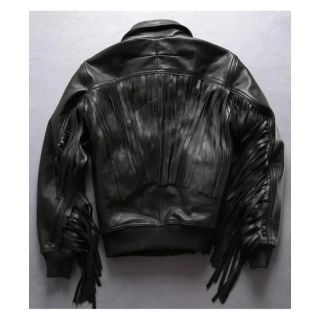 Harley Angel Fringe Leather Moto Jacket