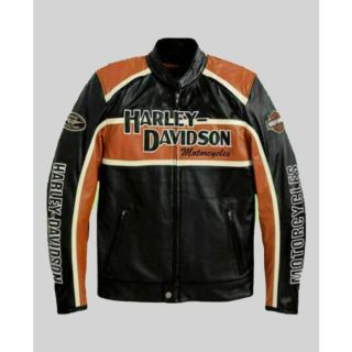 Harley Davidson Classic Motorbike Leather Jacket
