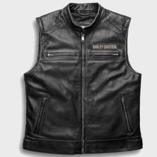 Men's Passing Link Harley Davidson Leather Vest