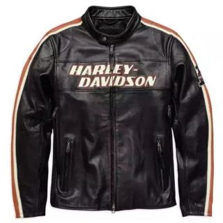 Harley Davidson Motorcycle Leather Jacket - Mens Black Leather in 20221