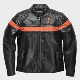 Harley Davidson Vintage Leather Biker Jacket