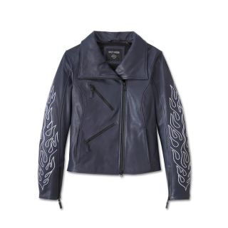 Harley Davidson Womens Brazen Leather Biker Jacket