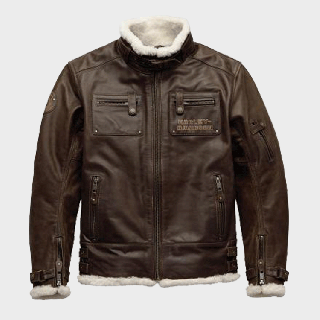 HAXEN SLIM FIT HARLEY DAVIDSON LEATHER JACKET