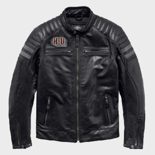 HUTTO HARLEY DAVIDSON LEATHER JACKET
