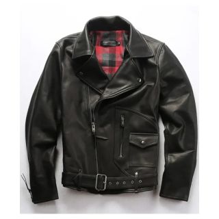 Italian Crazy Horse Leather Motorcycle Jacket