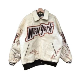 King Of The Five Boroughs Leather Varsity Jacket
