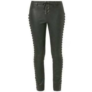 Laced Leather Pants