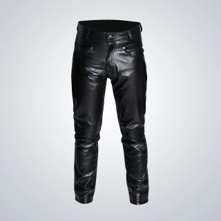 Lambskin Black Leather Pants 