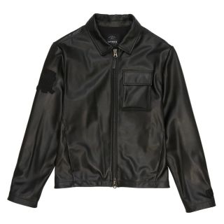 AVIREX LEATHER AVIATOR SHIRT JACKET