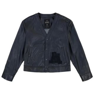 AVIREX LEATHER CARDIGAN