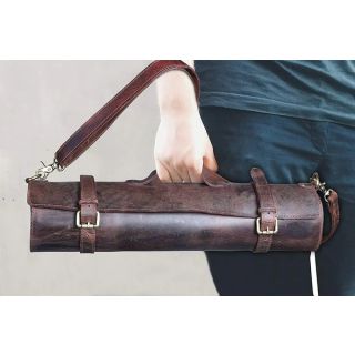 Leather Chef's Knife Holder Roll