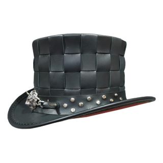 Leather Top Hat